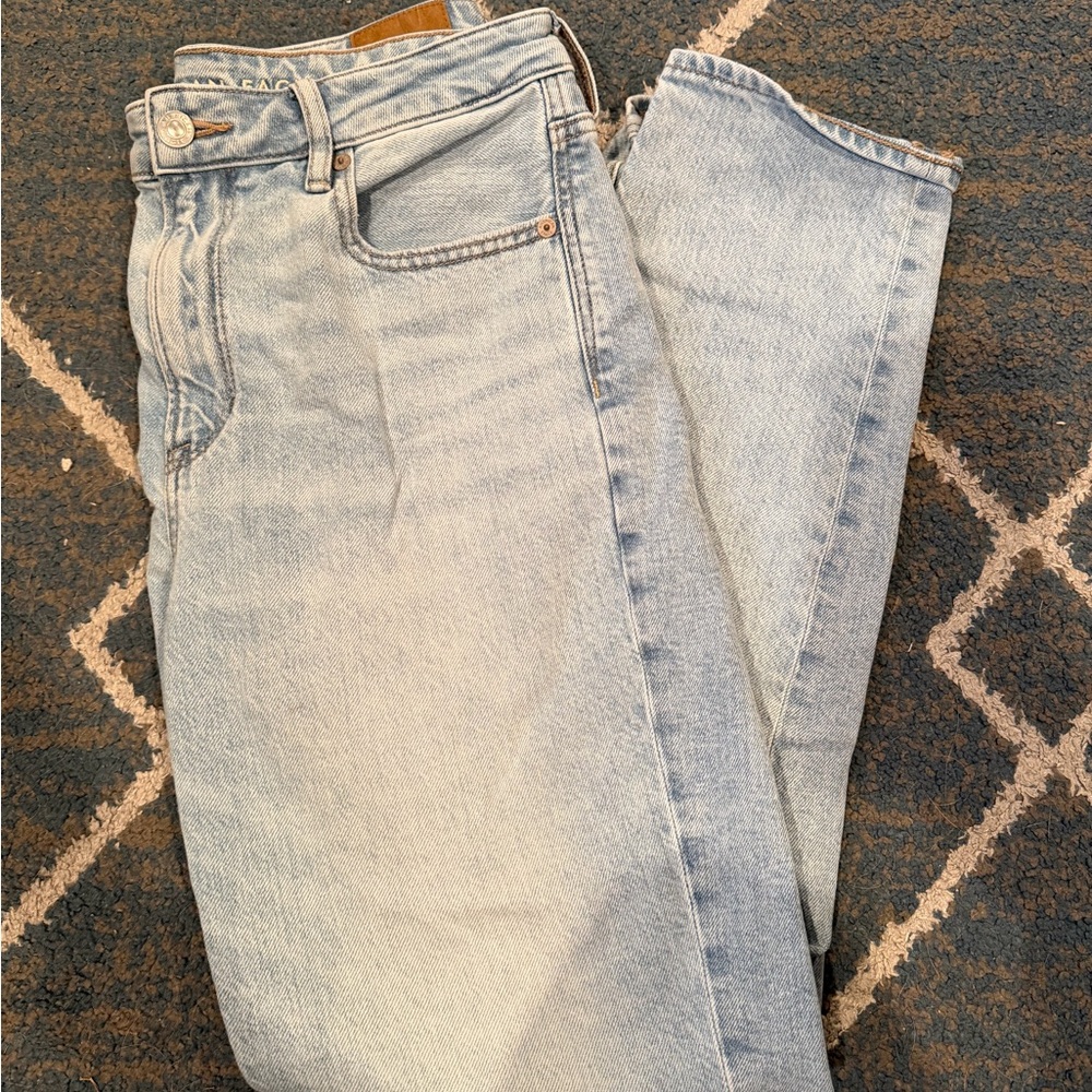 American Eagle Outfitters Light Wash Straight Leg Jeans